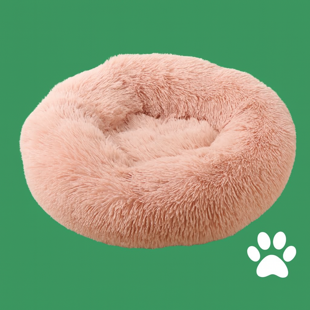 RoundBed™ – Panier apaisant ultra-doux pour chien & chat