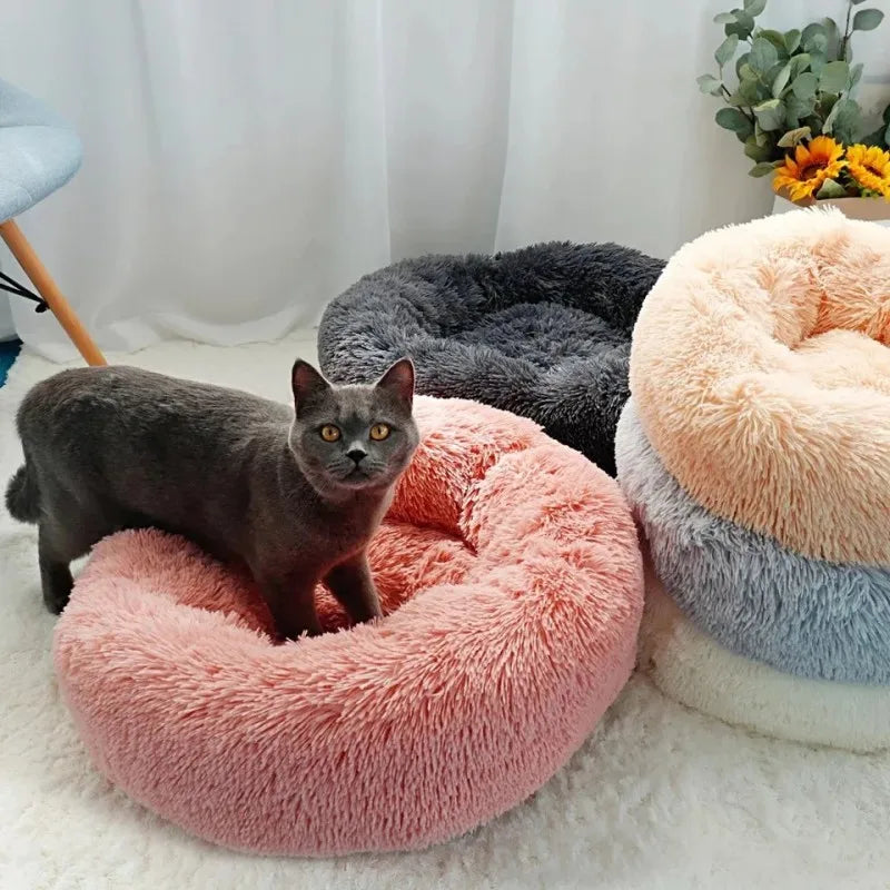 RoundBed™ – Panier apaisant ultra-doux pour chien & chat